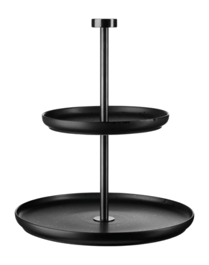 Plateau de Service ASA Selection Coppa 2-Étages Kuro 23,5 cm