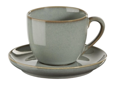 Espressotasse mit Untertasse ASA Selection Saisons Eucalyptus 90 ml