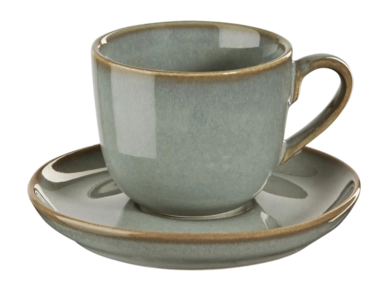 Cappuccino Cup with Saucer ASA Selection Saisons Eucalyptus 230 ml