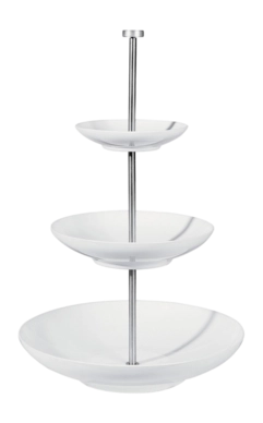 Etagère ASA Selection Grande 3-Ebenen Tief White 30 cm