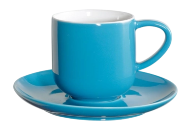 Espressotasse ASA Selection Coppa mit Untertasse Turquoise (2er-Set)
