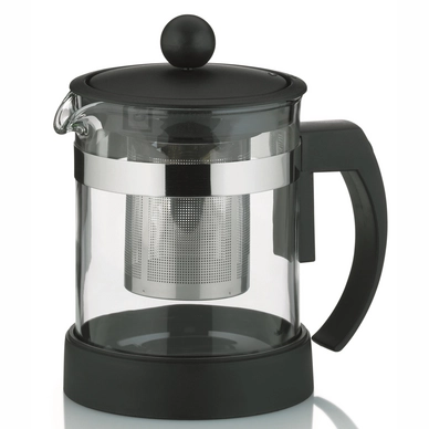 Teekanne Kela Auron mit Filter Schwarz 0,7L