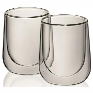 Cappuccinotasse Kela Fontana Transparent 180ml (2-teilig)