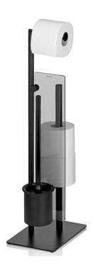 Toiletbutler WC met reserverolhouder Kela Style 2.0 Zwart