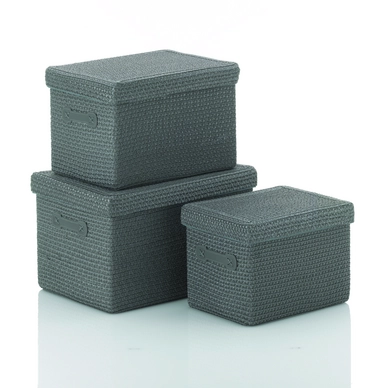 Mand Kela Grijs 42 x 30 x 26 cm
