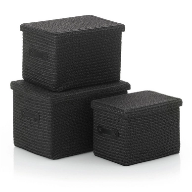 Mand Kela Zwart 36 x 26 x 24 cm