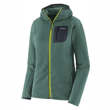 Zip Sweatshirt Patagonia Women's R1 Air Full Rain Green
