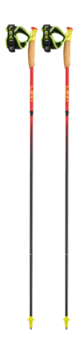 Bâtons de Marche Leki Ultratrail FX.One Superlite Bright-Red/Neon-Yellow - 115 cm
