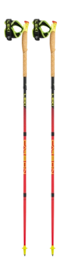 Bâton de Marche Leki Ultratrail FX.One Bright-Red/Black/Neon-Yellow - 125 cm