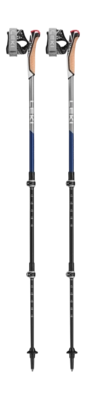Bâtons de Marche Nordique Leki Traveller Carbone Midnight-Blue/Dark-Metallic - 90 / 130 cm