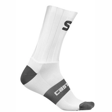 Fietssok Castelli Men Team Sky Fast Feets White