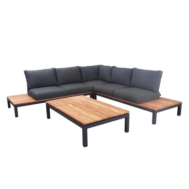 Loungeset Suns Memphis Hoekopstelling Matt Royal Grey / Blended Anthracite (4-delig)