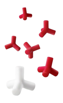Onderzetter Adhoc Tetras Wit (Set van 5)