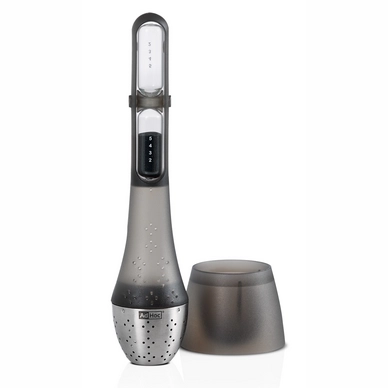Theezeef AdHoc Santea Staand Met Zandloper Lichtzwart 21,5 cm