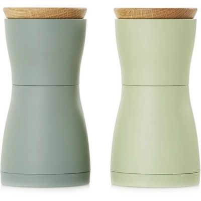 Peper- en zoutmolen Adhoc Twin Groen (Set van 2)
