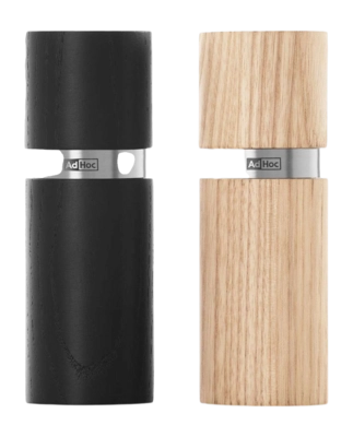 Salt and Pepper Mill AdHoc Textura Ash Wood Brown (Set of 2)