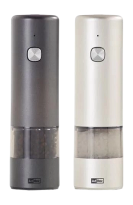 Moulin Sel et Poivre AdHoc i.Mill Electric Dark & Light Grey (Ensemble de 2)