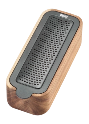 Grater With Serving Dish AdHoc CutnServe Black