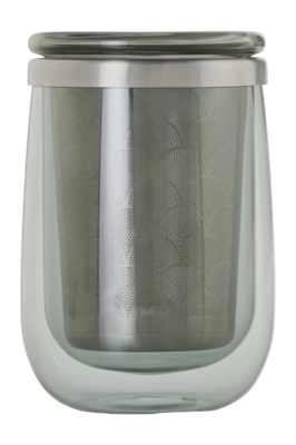 Theeglas AdHoc met Filter Fusion Grijs 400 ml (2-delig)