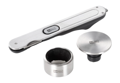 Wijn Accessoire Set AdHoc Grijs (3-delig)