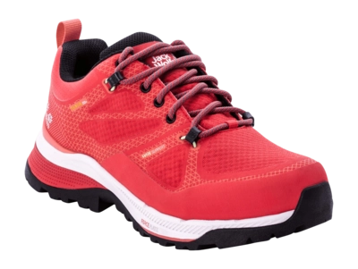 Wanderschuh Jack Wolfskin Force Striker Texapore Low Pink Grey Damen