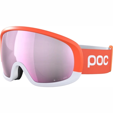 Skibrille POC Fovea Mid Clarity Comp Fluorescent Orange/Hydrogen White/Clarity Comp Low Light