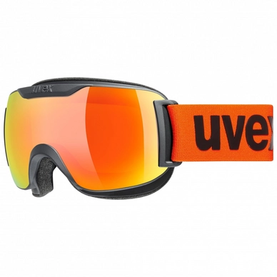 Skibrille Uvex Downhill 2000 S CV Black Mat / Orange Hco