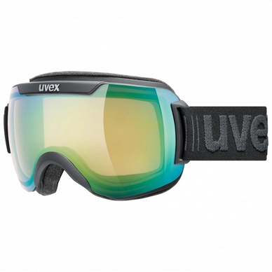 Skibrille Uvex Downhill 2000 V Black Mat / Green