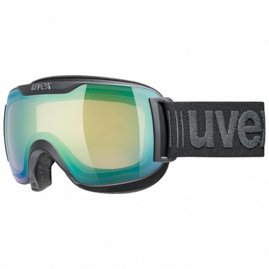 Skibrille Uvex Downhill 2000 S V Black Mat / Green
