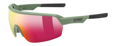 Lunettes de Soleil Uvex Sportstyle 227 Olive Mat Miroir Red