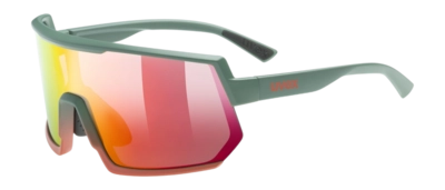 Lunettes de Soleil Uvex Sportstyle 235 Moss Green Mirror Red