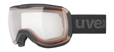 Skibrille Uvex Downhill 2100 V Unisex Black Matt Red