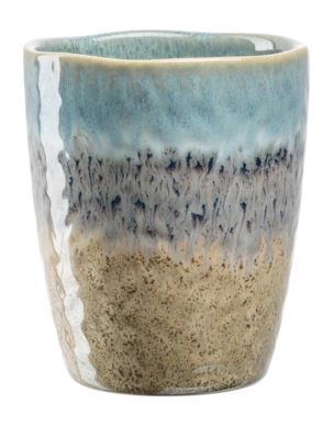 Mug Leonardo Matera Blue/Beige 300ml (Set of 4)