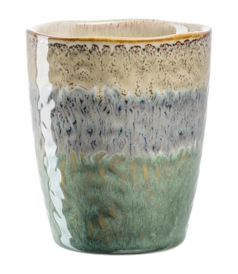 Mug Leonardo Matera Beige/Green 300ml (Set of 4)