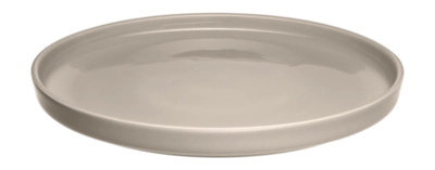 Piatto piano coupe in ceramica Leonardo Roma 22 x h 2 cm, Set da 6, Beige