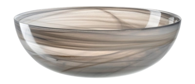 Schaal Leonardo Alabastro Beige Black 28 cm (2-delig)