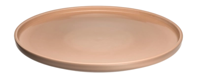 Piatto piano coupe in ceramica Leonardo Roma 27 x h 2 cm, Set da 6, Albicocca
