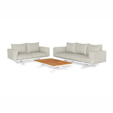 Loungeset Suns Stockholm Sofa Set 3+2 Seater Matt White / Soft Grey (3 ...