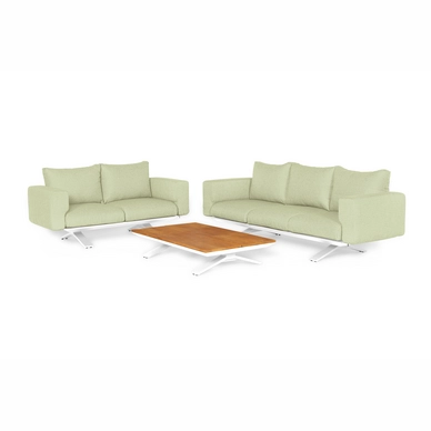 Loungeset Suns Stockholm Sofa Set 3+2 Seater Matt White / Soft Green (3-delig)