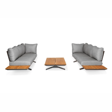 Loungeset Suns Stockholm Ibiza Style 2x3 Seater Corner Matt Royal Grey / Light Anthracite (3-delig)