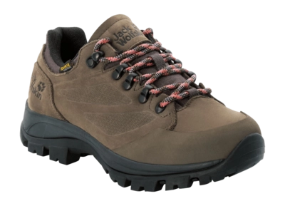 Wanderschuh Jack Wolfskin Rebellion Texapore Low Brown Phantom Damen
