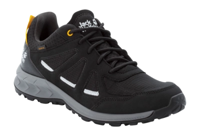 Wandelschoen Jack Wolfskin Men Woodland 2 Texapore Low Black Burly Yellow XT