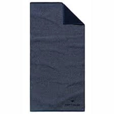 Handdoek Tom Tailor Melange Uni Navy (Set van 2)