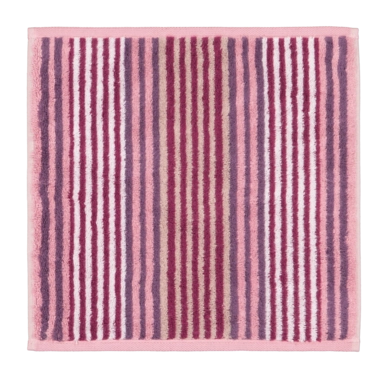 Gezichtsdoekje Cawö Delight Stripes Blush (Set van 3)