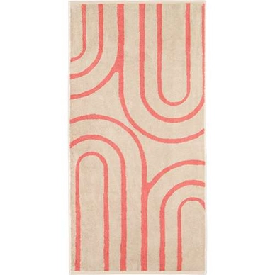 Handdoek Cawö Gallery Circle Coral (Set van 3)