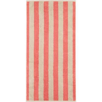Handdoek Cawö Gallery Stripes Coral (Set van 3)