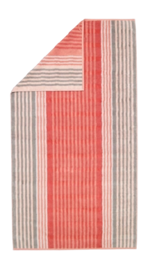 Serviette de Douche Cawö Noblesse Harmony Stripes Coral