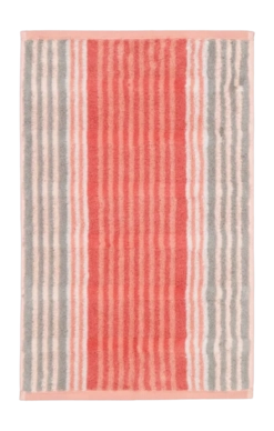 Serviette Invités Cawö Noblesse Harmony Stripes Coral (Lot de 6)