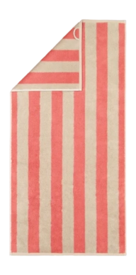 Douchelaken Cawö Gallery Stripes Coral
