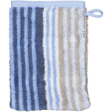Waschlappen Cawö Noblesse Harmony Stripes Sky (6er-Set)
